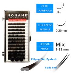 Noname Cosmetics Ellipse Flat Pidennysripset D+ 0.20 / 9-13mm