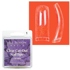 Star Nail Clear Cut Tipit täyttöpakkaus koko 1 50 kpl