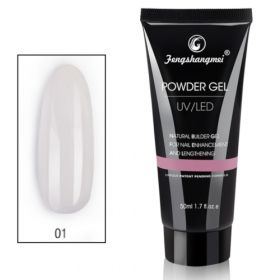 Noname Cosmetics Fengshangmei #01 Clear Powder Polygel UV/LED geeli 50 mL