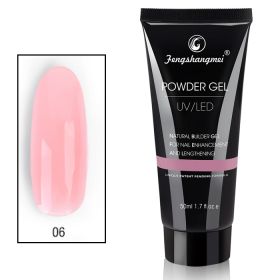 Noname Cosmetics Fengshangmei #06 Pink Powder Polygel UV/LED geeli 50 mL