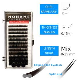 Noname Cosmetics Ellipse Flat Pidennysripset D+ 0.15 / 8-15mm