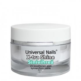 Universal Nails Sinivihreä X-tra Shine UV päällysgeeli 10 g