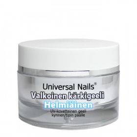 Universal Nails Valkoinen Helmiäinen UV/LED kärkigeeli 10 g