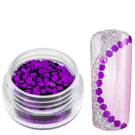 Universal Nails Hexagon Sequin purple 1,5 g