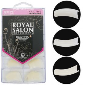 Noname Cosmetics Royal Salon Luonnolliset Tipit Kaareva lyhyt liimapinta 100 kpl