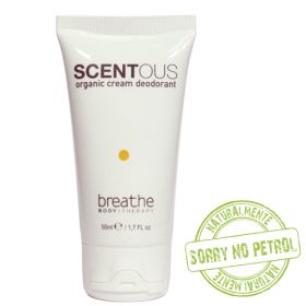 Naturalmente Breathe Scentous Organic Cream deodorantti 50 mL