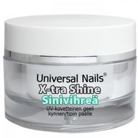 Universal Nails Sinivihreä X-tra Shine UV päällysgeeli 30 g