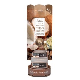 Cuccio Naturalé Baby Butter Blend Tower Coconut & White Ginger kosteusvoide 6 x 42 g