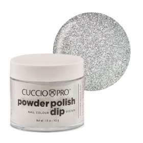 Cuccio Silver Glitter Dip Powder Polish dippipuuteri 45 g