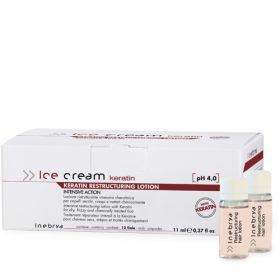 Inebrya Ice Cream Keratin Restructuring Lotion hiusvesi 12 x 11 mL