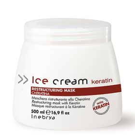 Inebrya Ice Cream Keratin Restructuring Mask hiusnaamio 500 mL
