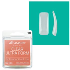 Star Nail Clear Ultra Form Nail Tips refill size 10 50 kpl