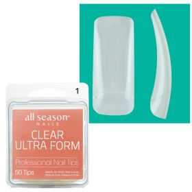 Star Nail Clear Ultra Form Nail Tips refill size 1 50 kpl