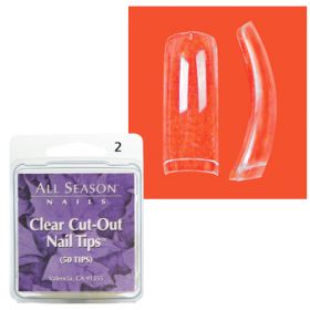 Star Nail Clear Cut Nail Tips refill size 2 50 kpl