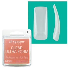Star Nail Clear Ultra Form Nail Tips refill size 2 50 kpl