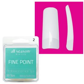 Star Nail Fine Point Nail Tips refill size 2 50 kpl