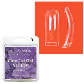 Star Nail Clear Cut Tipit täyttöpakkaus koko 3 50 kpl
