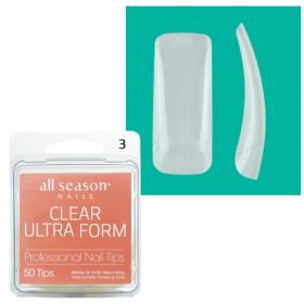 Star Nail Clear Ultra Form Nail Tips refill size 3 50 kpl