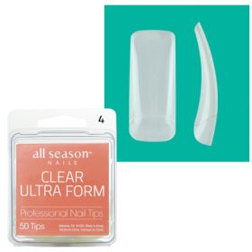 Star Nail Clear Ultra Form Nail Tips refill size 4 50 kpl