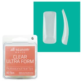 Star Nail Clear Ultra Form Tipit täyttöpakkaus koko 6 50 kpl