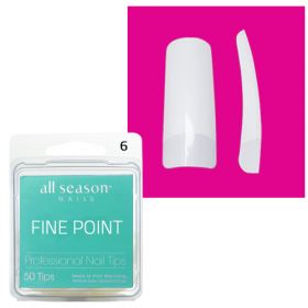 Star Nail Fine Point Nail Tips refill size 6 50 kpl