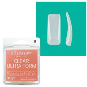 Star Nail Clear Ultra Form Nail Tips refill size 8 50 kpl