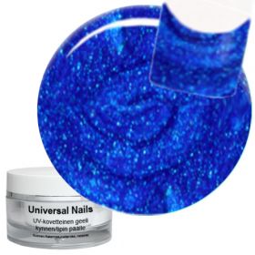 Universal Nails Groovy Blue UV glittergeeli 10 g