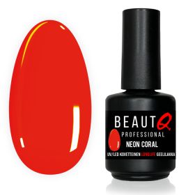 BeautQ Professional Neon Koralli Longlife geelilakka 13 g