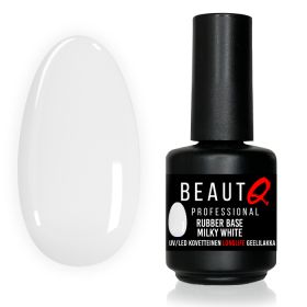 BeautQ Professional Rubber Base Milky White Longlife aluslakka 13 g