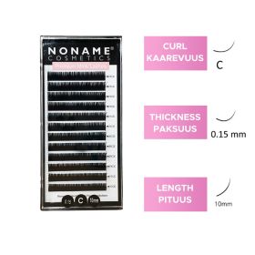 Noname Cosmetics C Extension lashes 10 / 0.15
