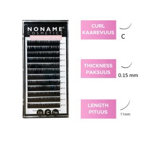Noname Cosmetics C-Extension lashes 11 / 0.15