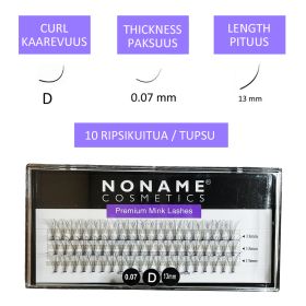NC Cluster 10D Eyelashes D 0.07 / 13mm