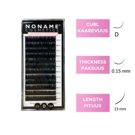 Noname Cosmetics D-Extension lashes 13 / 0.15