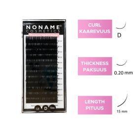 Noname Cosmetics D-Extension lashes 15 / 0.20
