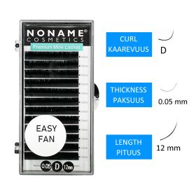NC Easy Fan D-Volume lashes 12 / 0.05