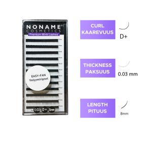 NC Easy Fan D+ Volume lashes 8 / 0.03