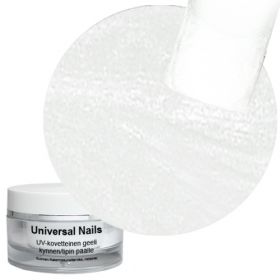 Universal Nails Valkoinen UV metalligeeli 10 g