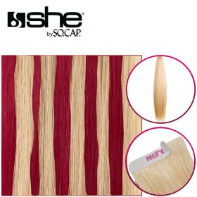 So Cap Straight Tape-In Extensions Color Red/1000 40-45 cm
