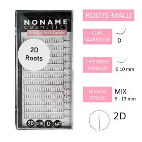 NC Premade Fans 2D Roots Volyymiripsiviuhkat D 0.10 / 9-13mm