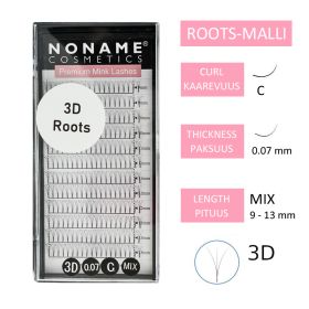 NC Premade Fans 3D Roots Volyymiripsiviuhkat C 0.07 / 9-13mm