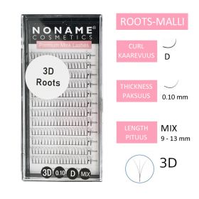 NC Premade Fans 3D Roots Volyymiripsiviuhkat D 0.10 / 9-13mm