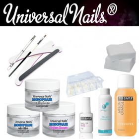 Universal Nails Monophase UV/LED-Geeli Aloituspaketti ilman uunia