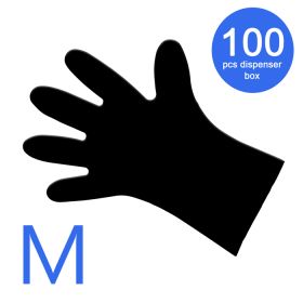 Universal Nails Black Vitril Examination Gloves Vitriilikäsineet M 100 kpl