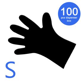 Universal Nails Black Vitril Examination Gloves Vitriilikäsineet S 100 kpl