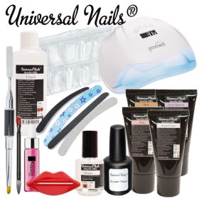 Universal Nails Acrylic-Gel Aloituspaketti Master Promed UVL-54 UV&LED-uunilla