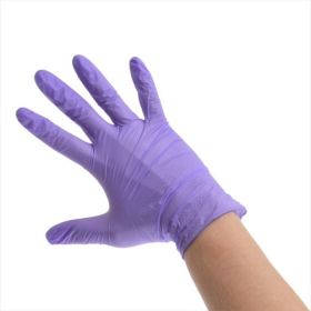 Universal Nails Med-Comfort Purple Vitril Examination Gloves Vitriilikäsineet L 100 kpl
