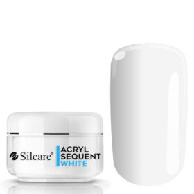 Silcare White Sequent Acryl Pro Valkoinen akryylipuuteri 12 g