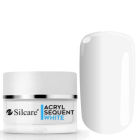 Silcare White Sequent Acryl Pro Valkoinen akryylipuuteri 36 g