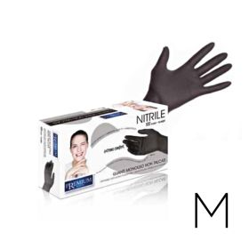 Xanitalia Nitrile Gloves Black Nitriilikäsineet M 100 kpl