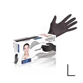 Xanitalia Nitrile Gloves Black Nitriilikäsineet L 100 kpl